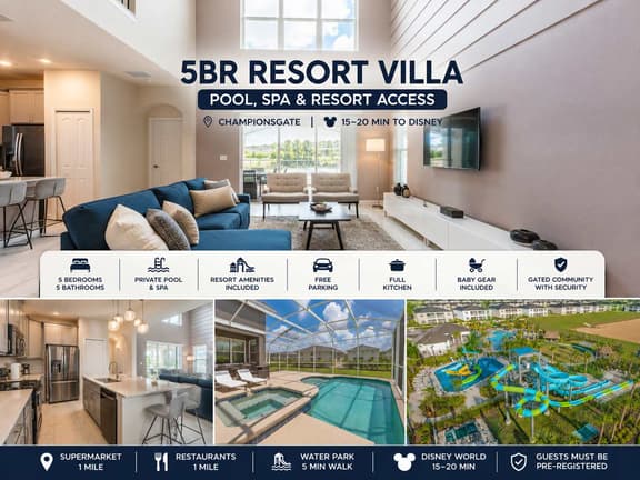 5BR Resort Villa | Pool, Spa & Resort - Image 1