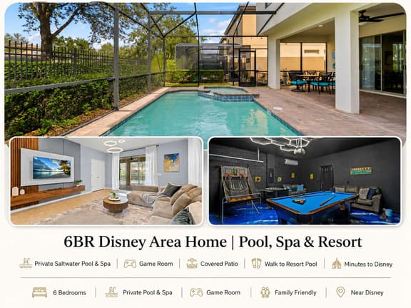 6BR Disney Area Home | Pool, Spa & Resort - Image 1