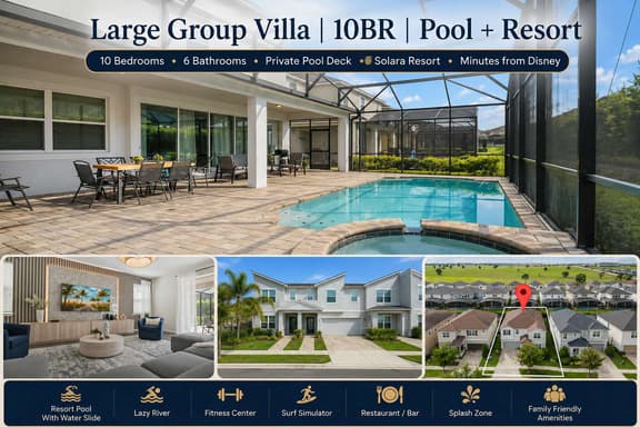 Large Group Villa | 10BR | Pool + Resort - Image 1